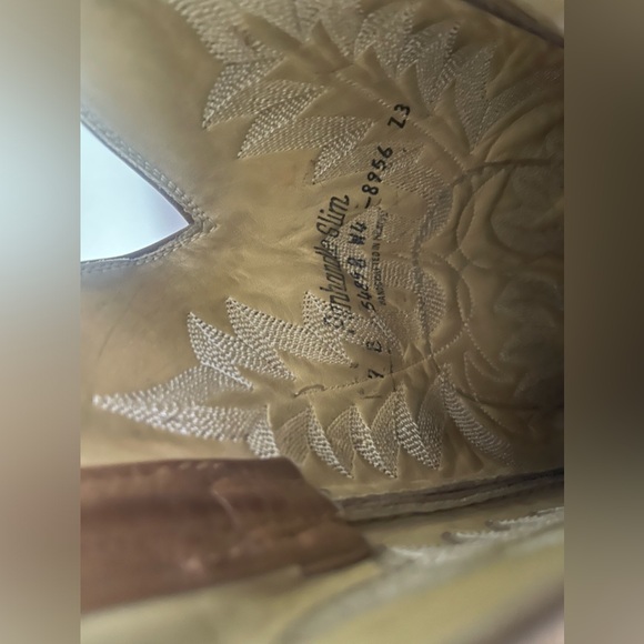 Panhandle Slim size 7 Ostrich Cowboy Boots - Picture 7 of 8